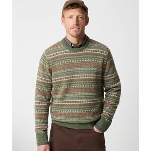 J.Crew Mens Fair Isle Sweater in Soft Lambswool-blend XL